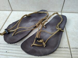 自作ワラーチの写真